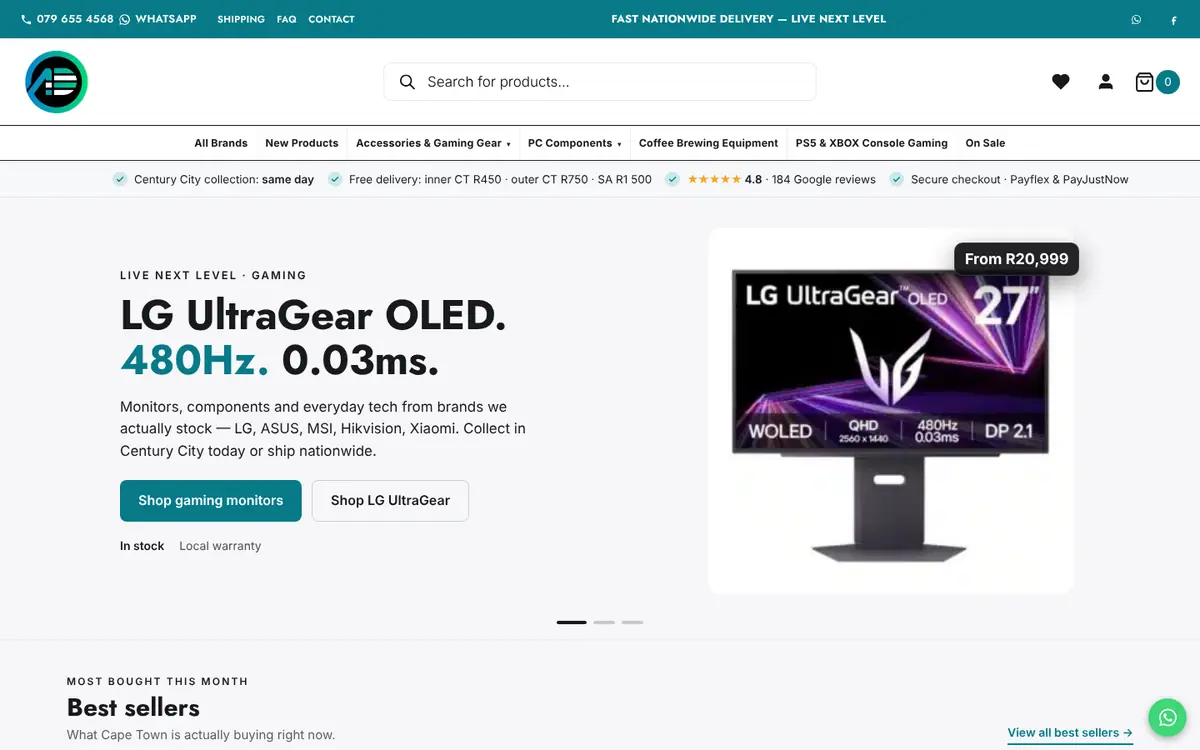 ADGear homepage